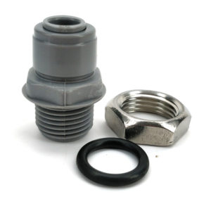 9,5mm (3/8") til 1/2" BSP med mutter