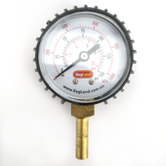 Manometer med 8mm hurtigkobling – Presis trykkmåling fra 0-150 psi med enkel installasjon og robust design