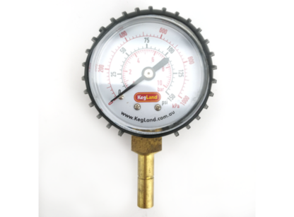 Manometer med 8mm hurtigkobling – Presis trykkmåling fra 0-150 psi med enkel installasjon og robust design