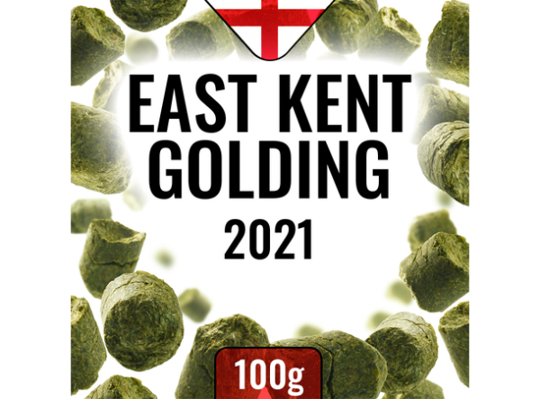 East Kent Goldings 100g – premium humle for hjemmebrygging med subtile, krydrede aromaer