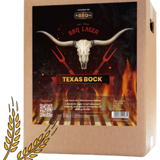 Texas Bock BBQ Lager Allgrain ølsett – komplett allgrain sett for hjemmebrygging av smakfull bock lager med BBQ smak